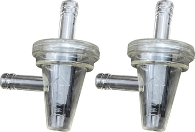 Motorfiets brandstoffilter 1/4 inch - helder inline gasfilter - universeel gebruik - 2 stuks - ShopVlot