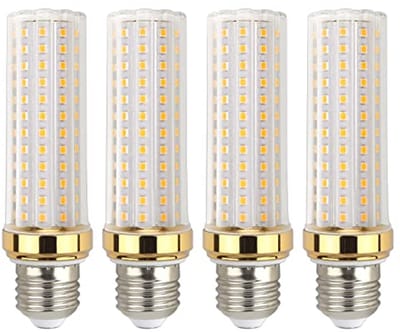E27 LED Lamp 20W Warmwit 3000K 2000 Lumen - Vervanging voor Halogeen - Set van 4