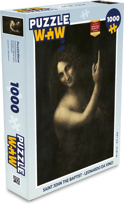 Puzzel Saint John the baptist - Leonardo Da Vinci - Legpuzzel - Puzzel 1000 stukjes volwassenen