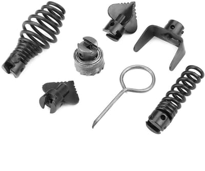 Dailygoody - Drain Cleaner Cutting Head Set - 7-delig - Manganese Staal - 16mm - Professioneel gereedschap - Effectieve ontstopper - Geschikt voor zwa