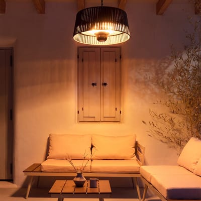 CREATE - 1800W infrarood halogeenverwarmer en lamp - 1800W - 28 °C - 3 niveaus - HANGVERWARMING
