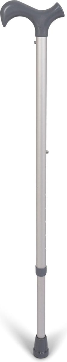 Novamed Anatomic Aluminium Wandelstok - Loopstok Voor Ouderen - In Hoogte Verstelbaar - Grijs