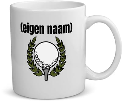 Akyol - golfbal met eigen naam koffiemok - theemok - Golf - golfers - leuk cadeau voor iemand die houdt van golfen - cadeau - kado - 350 ML inhoud