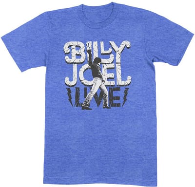 Billy Joel - Glass Houses Live Heren T-shirt - S - Blauw