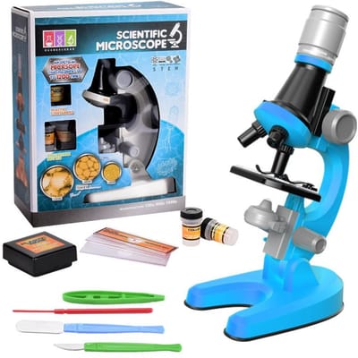 1013 Optische microscoop voor kinderen HD High Power Biologische microscoop voor kinderen in het basisonderwijs Klein wetenschaps- en onderwijsspeelgoed