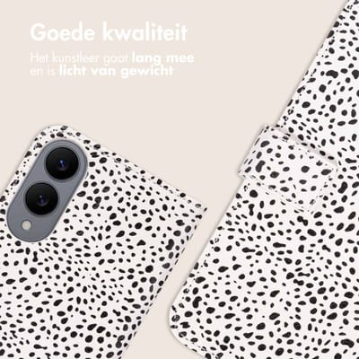 imoshion Hoesje - Geschikt voor Samsung Galaxy S25 Edge - Design Bookcase smartphone - Desert Dots
