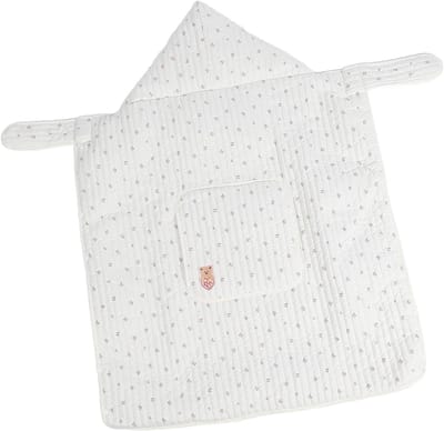 Baby Draaghoes - Baby Hoodie Draagtas - Baby Warm Houden - Winddicht Ontwerp - 70 x 100 cm - Grijs