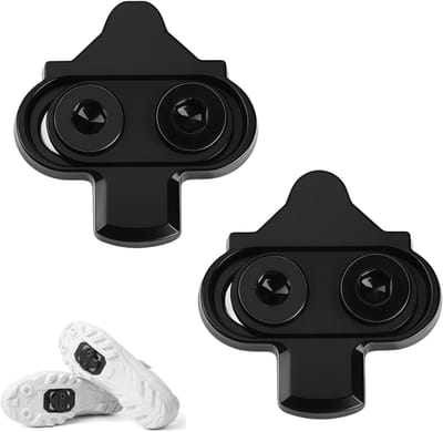 Cleats voor 2-gaats pedalen - SH51 12° Float & SH56 multi-release, CrMo-staal, antislip platen, complete set voor MTB, gravelrijden, tochten en pendelaars