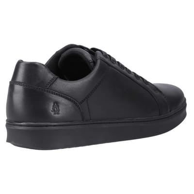 Hush Puppies Heren Madden Leren Sneakers (Zwart)