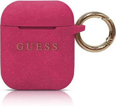 Guess Silicone Case voor Apple Airpods 1 & 2 - Fuchsia