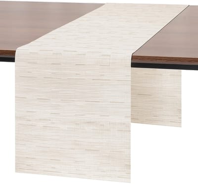 Tafelloper - Modern PVC afwasbaar - Voor buiten - Beige