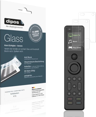 dipos – 2x Matte Pantserfolie geschikt voor Sofabaton X1S | 9H Screenprotector