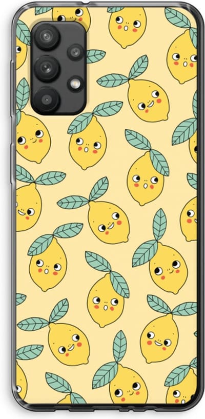 Hoesje geschikt voor Samsung Galaxy A32 4G hoesje - Citroenen - Soft Cover Telefoonhoesje - Bescherming aan alle Kanten en Schermrand