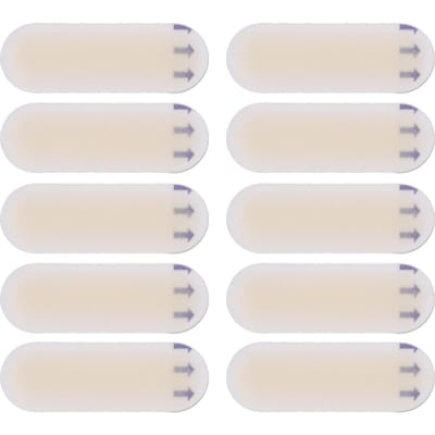10 Stuks Gel Blarenpleister 20x60mm Blarenstickers Voetwrijving Voorkomen Hoge Hakken Gelkussen white