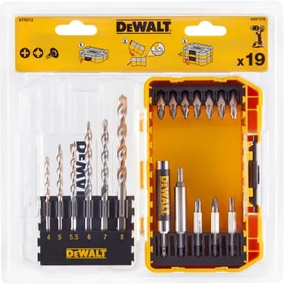 Dewalt Boor- En Bitset - Dt70712-qz - Betonboren En Schroefbits - 4-8mm, Ph2/pz2/tx25 - 19-delig
