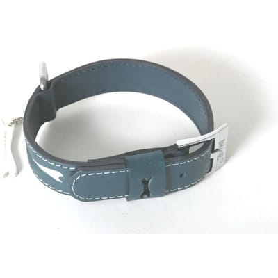 Halsband voor hond recht leer Martin Sellier