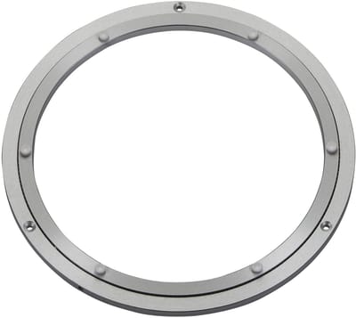 Aluminium draaikrans zilver Ø 300 mm belastbaar tot 60 kg, draaikrans robuust, kogelgelagerd, roestvrij Draaiplateau voor draaiplateaus