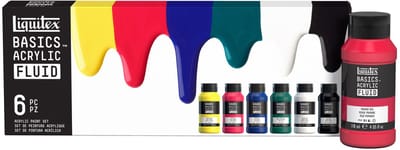 Liquitex Basics Fluid Acrylverf Set 6 x 118 ml