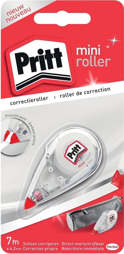 Correctieroller Set - Correctie Tape - Fijn Schrijfwerk - Mini Formaat - 42 mm Bandbreedte