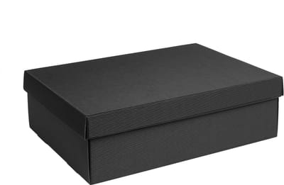 Geschenkdoos met deksel karton ZWART 30,5x21,5x10cm (35 stuks)