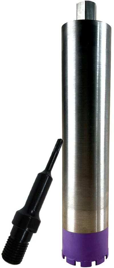 Diamant Boorkroon 62 mm voor Beton met SDS Plus Adapter - 400 mm Lengte