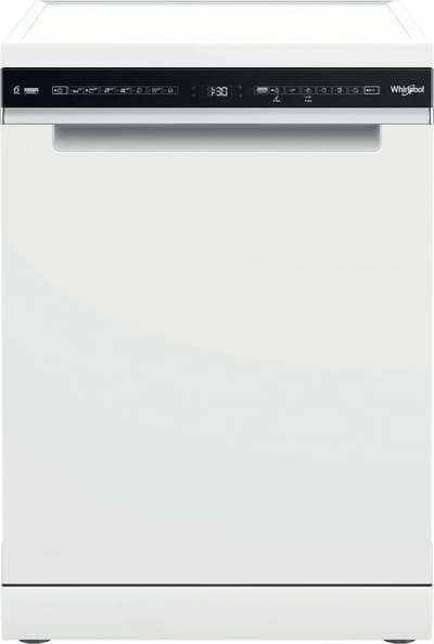 Whirlpool W7F HS41 - Vrijstaande vaatwasser - 60 cm - Wit met zwart