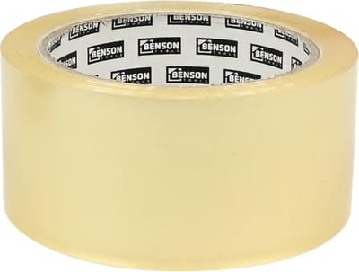 Benson Transparante verpakkingstape - Low noise - 66 m x 48 mm - Sterk klevend