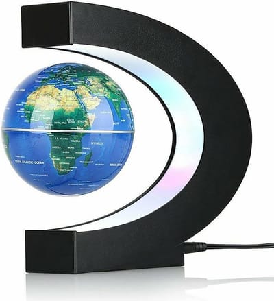 Zwevende Wereldbol met LED-verlichting | Magnetische Standaard en Drijvende Globe | Uniek Bureau Decoratie Cadeau