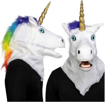 Masker My Other Me Één maat Eenhoorn Volwassenen Scharnierende kaak