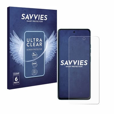 Savvies - Screenprotector voor Motorola Moto G75 - Folie Beschermfolie transparant 6 Stuks