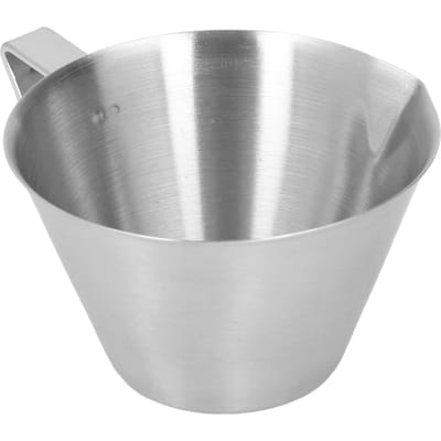 Tasse à mesurer à café Acier inoxydable 100 ML Outil de mesure avec échelle pour Lait Thé Boissons L gray