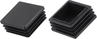 Dailygoody - Vierkante Buis Eindkap - Kunststof Eindkappen - Bescherming voor Meubels - 40 x 40 mm - Set van 2 - Geschikt voor Hekwerk en Meubels