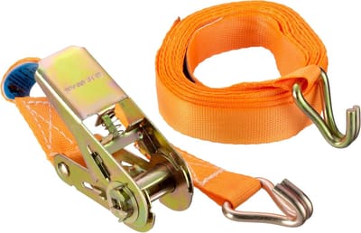 Spanband met ratel - Sjorband lading - Vastzetten lading - TÜV/GS-goedgekeurd - 5 meter 25 mm - Oranje