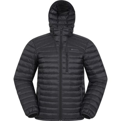 Mountain Warehouse Heren Henry II Extreme Met Dons Gevuld Jasje (Jet Zwart)