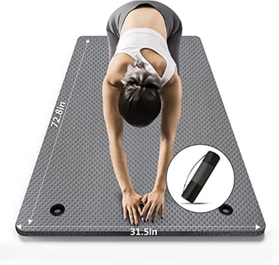 Extra Brede en Dikke Antislip Yoga Mat 31,5 inch - Perfect voor Alle Soorten Yoga, Pilates en Fitness Oefeningen
