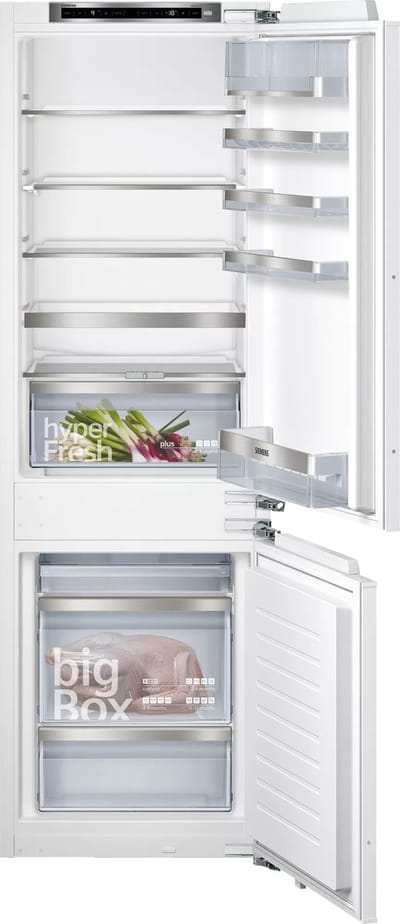 Siemens KI86SAFE0 - iQ500 - Inbouw koelkast - koel-vriescombinatie - 177.2 cm x 55.8 cm - hyperFresh Plus: Fruit en groenten blijven langer vers - Led verlichting - superKoelen: snel koelen van verse producten