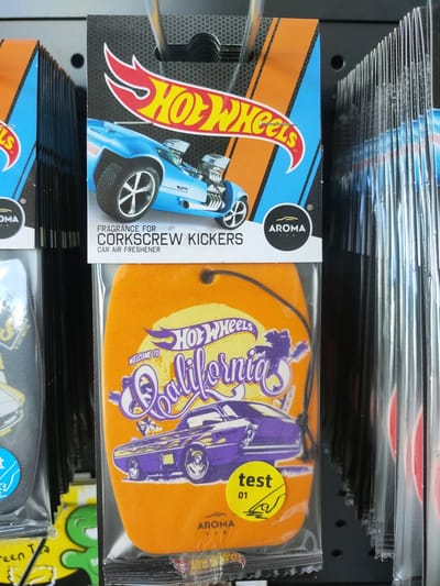 HotWheels Auto luchtverfrisser-Geurhanger-Auto Hotwheels Refresher Vanille