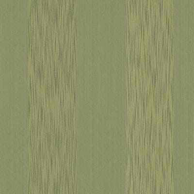 Strepen behang Profhome 956604-GU textiel behang gestructureerd met strepen mat groen 5,33 m2