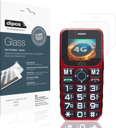 dipos – 2x Matte Pantserfolie geschikt voor VOCA V141 | 9H Screenprotector