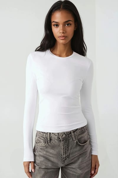 Langsleeve Crew Neck T-shirt