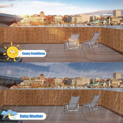 Bamboe Omheining Riet-Bamboe Omheining Rol Openluchtprivacyomheining 60×600cm 80×800cm 100×1000cm Riet-Omheining Rolgordijn Voor Achtertuin Patio Tuin Balkonverdeler (Size : 100x600cm)