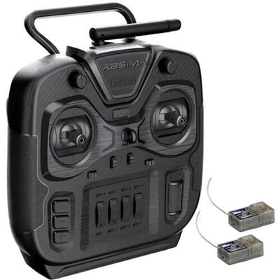 Absima 6-channel Stick sset SR6S-EVO 2.4GHz 2x 6-CH RX Zwart RC handzender 2,4 GHz Aantal kanalen: 6