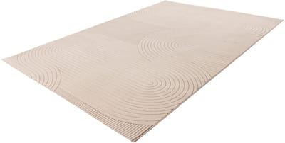 Batucci Napoli Vloerkleed - Japandi Stijl - Laagpolig - Taupe - Modern 3D-effect - Onderhoudsvriendelijk - Luxe uitstraling