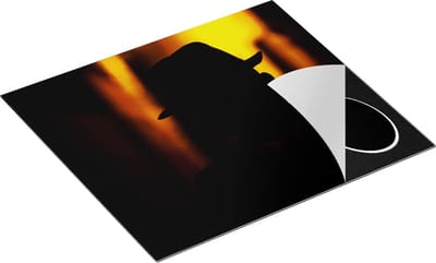 Chefcare Inductie Beschermer Silhouet van een Man met een Hoed - 60x50 cm - Afdekplaat Inductie - Kookplaat Beschermer - Inductie Mat