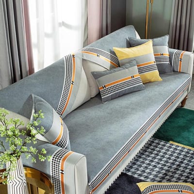 Fluweel Stof Bankhoes Anti-slip Beschermer Stoelhoes Europese Bankhoes Bank Handdoek voor Woonkamer Decor Nieuw Bankkussen 70x70cm 1pcs