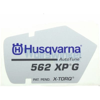 Husqvarna 562xpg starterkap sticker