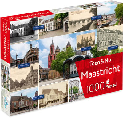Toen & Nu Puzzel - Maastricht (door fotograaf Robert Mulder) - 1000 stukjes - Tucker's Fun Factory Legpuzzels