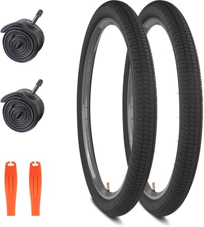 Opvouwbare Fietsbanden - Reservebanden Fiets - Fietsreparatie Onderweg - Duurzaam Rubber Materiaal - 26 x 2.4 inch - Zwart