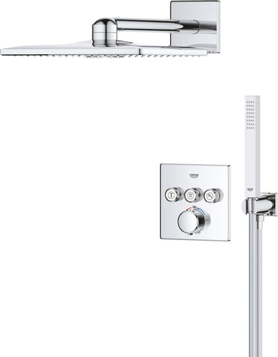 GROHE Precision SmartControl inbouw douchesysteem - Vierkant - Chroom
