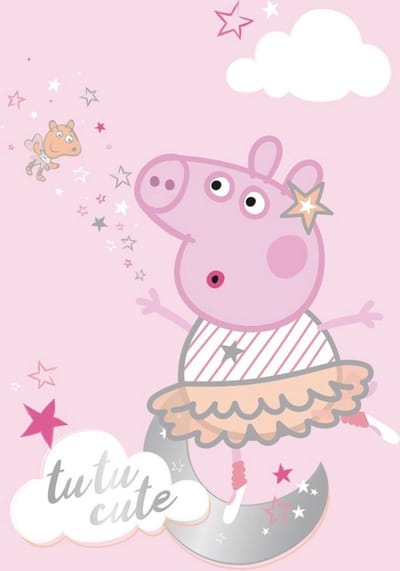 Peppa Pig Fleece plaid Tutu Cute 100 x 140 cm